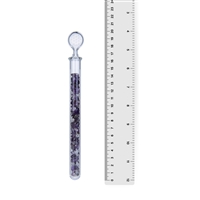 Bacchetta di cristallo della vitalità "Cristallino" (ametista, cristallo di rocca), 20 cm