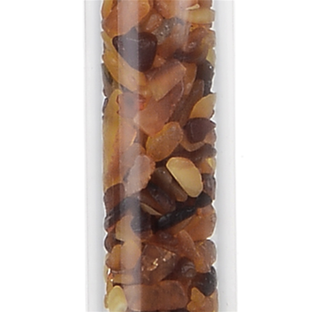 Bacchetta di cristallo della vitalità "Lightness" (ambra), 20 cm