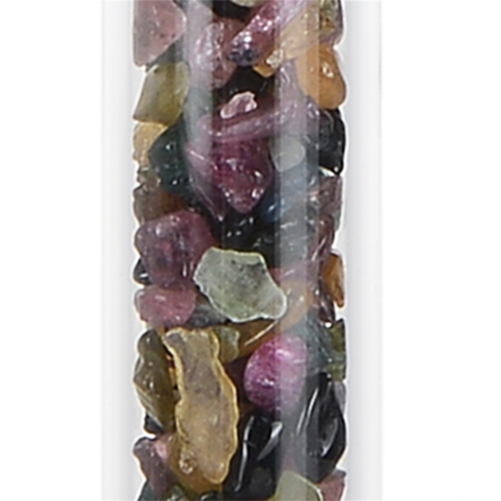 Bacchetta di cristallo della vitalità "Protezione & Energia" (tormalina colorata, schorl), 20 cm