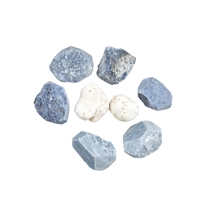 Water Stones mixture "Serenity" in metal gift box (Blue Quartz, Dumortierite, Magnesite)