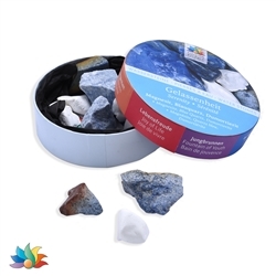 1082306208 Water Stones mixture "Serenity" in gift box (Blue quartz, Dumortierite, Magnesite) | Marco Schreier