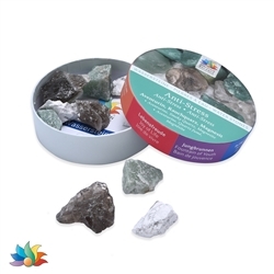 1082406208 Water Stones mixture "Anti-Stress" in gift box (Aventurine quartz, Magnesite, Smoky Quartz) | Marco Schreier