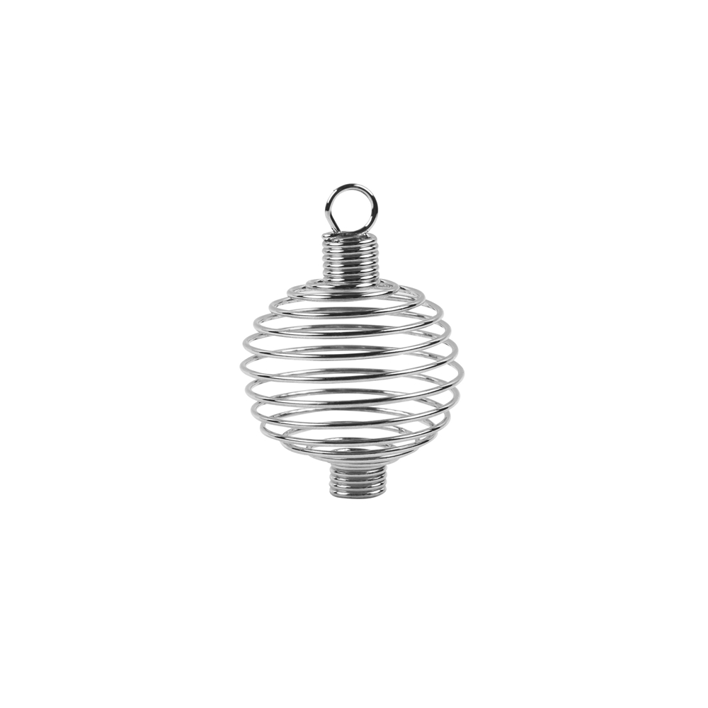 Spiral pendant 20mm (small), silver color (10pcs/dl)