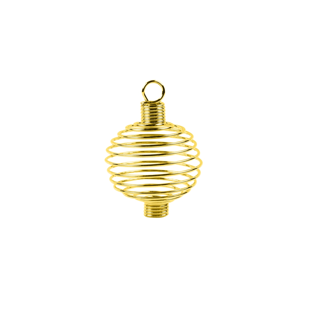 Spiral pendant 25mm (medium), gold color (10pcs/dl)