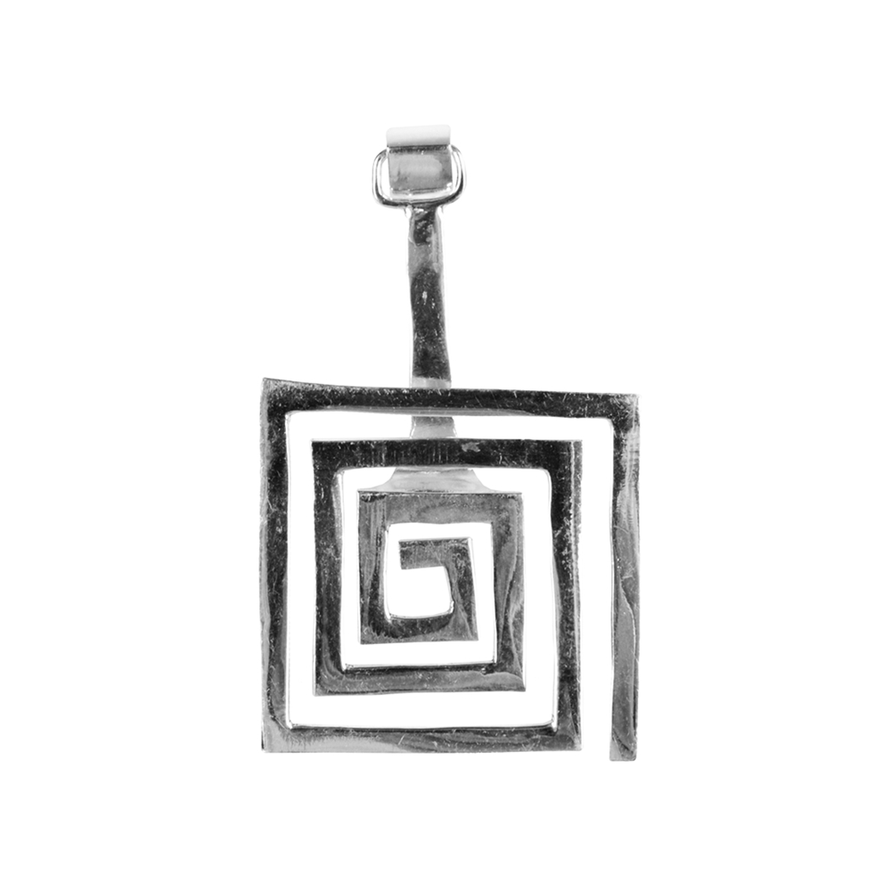 Donut holder "spiral" square brass silver plated, for 30mm donut special price!