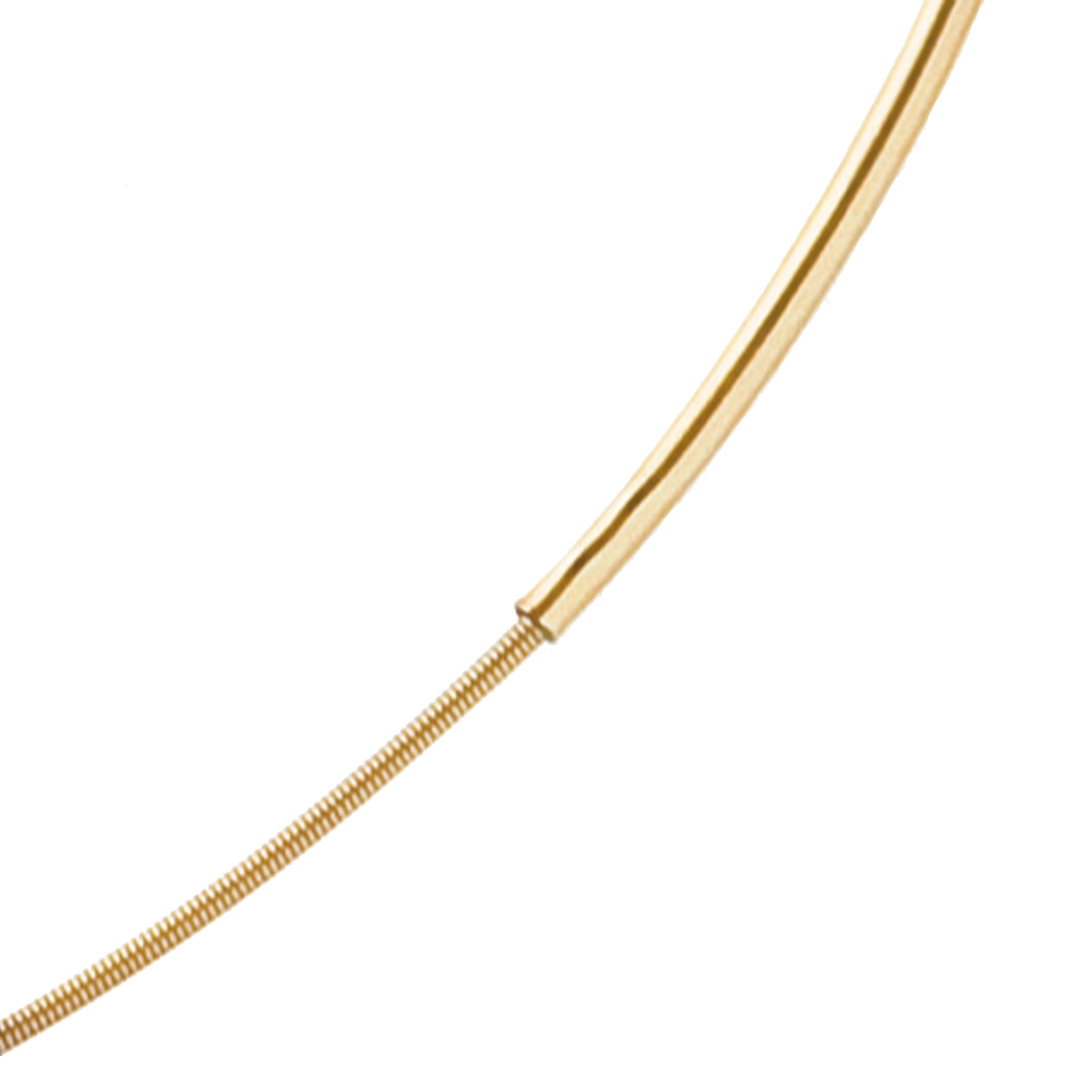 Hoop with pin closure gold plated, 1,5mm x 45cm