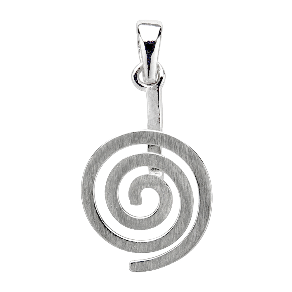 Porta ciambella "Spirale" argento opaco, per ciambella da 60 mm