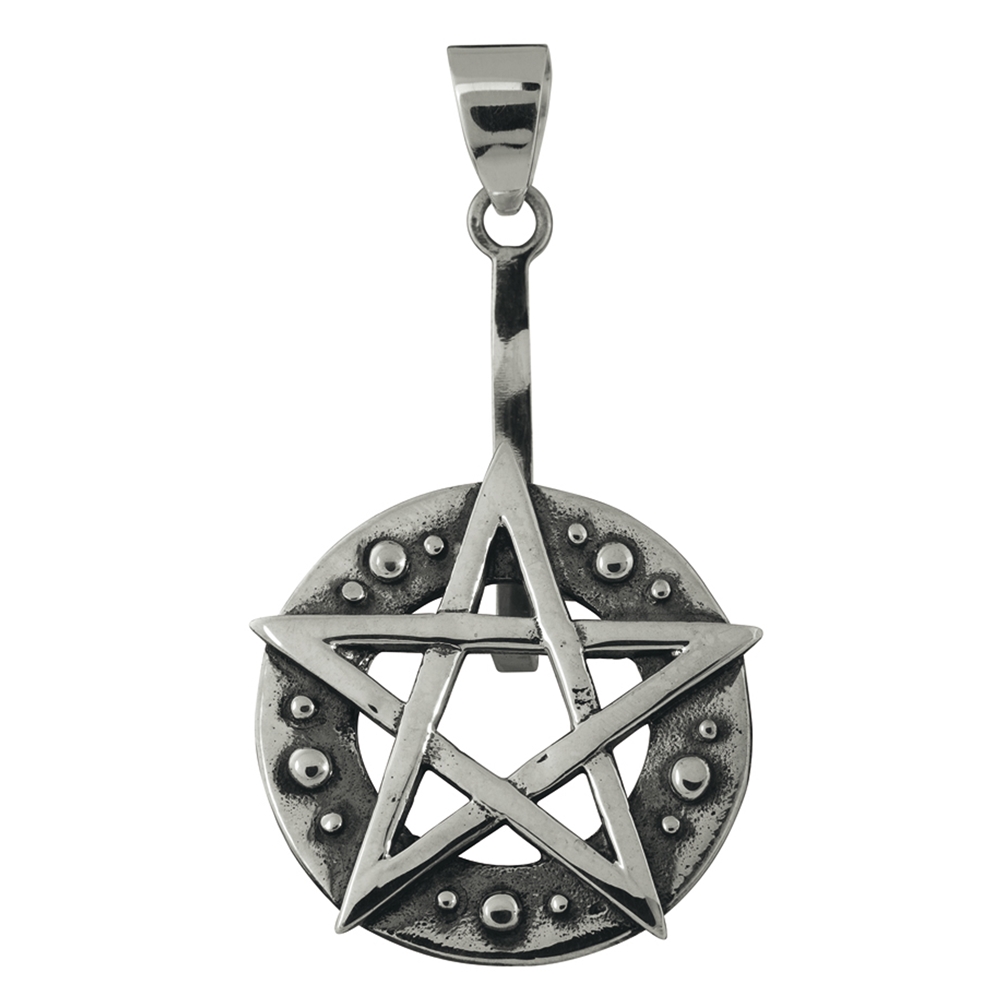 Donut holder Pentagram Silver, for 30 - 40mm donut