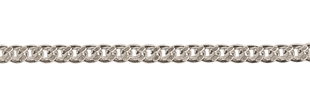Curb Chain, Silver, 1,5mm x 38cm