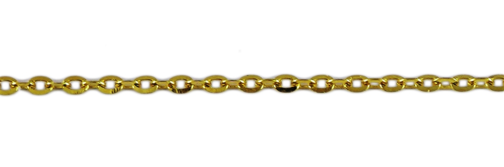 Anchor chain, silver gold plated, 1,0mm x 45cm