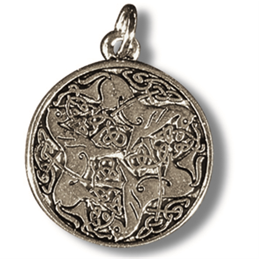 Amuleto in peltro Nodo celtico