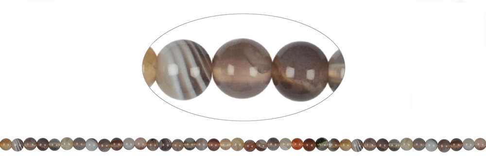 Strand of balls, Agate, 04mm (39cm)
