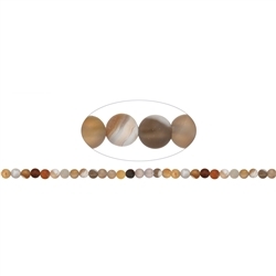 140010100516 Rang de collier boules, Agate (naturelle multicolore), 06mm, mat (38cm) | Marco Schreier