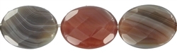 140010303520 Rang de collier Lentille, Agate (Botswana), à facettes, 20mm | Marco Schreier