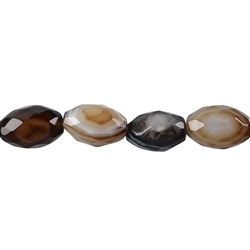 140011409320 Rang de collier, Agate, facetté, 15 x 10mm | Marco Schreier