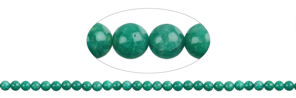 Strand of beads, Amazonite (dark), 05mm
