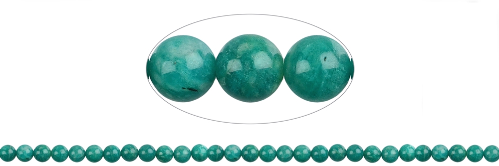 Strand of beads, Amazonite (dark), 06mm