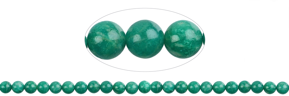 Strand of beads, Amazonite (dark), 07 - 07,5mm