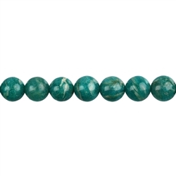 140110100820 Rang de collier boules, Amazonite (foncé), 09mm | Marco Schreier