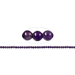 140120100323 Strang Kugeln, Amethyst (Maraba), 04mm | Edelsteine, Heilsteine & Schmuck-Handel