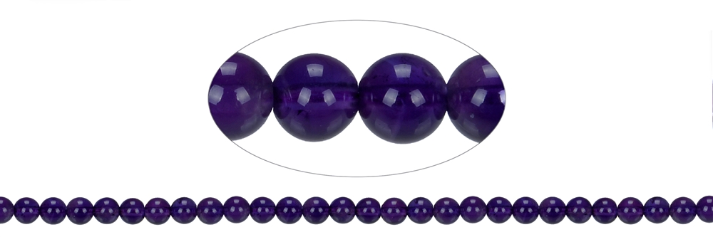 Strand of beads, amethyst, 05mm (39cm)