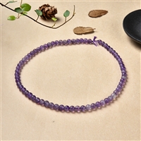 Strand of beads, amethyst, matte, 06mm