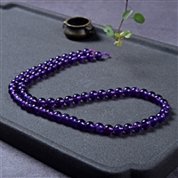 Strand of beads, amethyst (maraba), 06mm