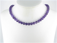 String Beads, Amethyst AA, matt, 08mm