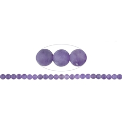 140120100714 Strang Kugeln, Amethyst AA, matt, 08mm | Edelsteine, Heilsteine & Schmuck-Handel