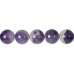 140120101320 Strang Kugel Amethyst (Chevron), 18mm | Edelsteine, Heilsteine & Schmuck-Handel