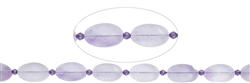 140120302403 Lense strand, angular, Amethyst (light), matt, 18 x 11mm | Marco Schreier