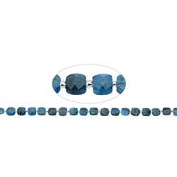 140200208920 Cuboide a filamento, apatite (stab.), sfaccettato, 08-09 x 08mm | Marco Schreier