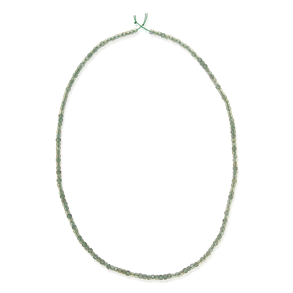 Rang de collier, Apatite verte (tige), à facettes, 02mm (39cm)