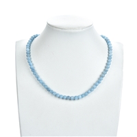 Strand of beads, Aquamarine, 05-06mm