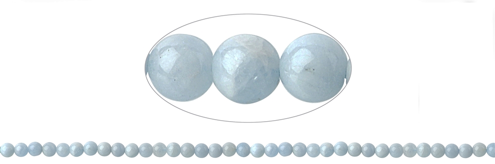 String Beads, Aquamarine, 05mm