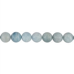 140220100910 Strang Kugeln, Aquamarin, matt, 10mm (38cm) | Edelsteine, Heilsteine & Schmuck