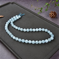 Strand of beads, Aquamarine, faceted, 08mm (39cm)