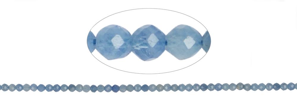 Strand of beads, Aquamarine, faceted, 03mm (39cm)