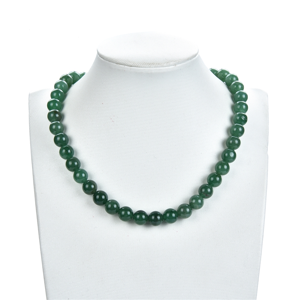 Rang de collier boules, Aventurine A, 10mm