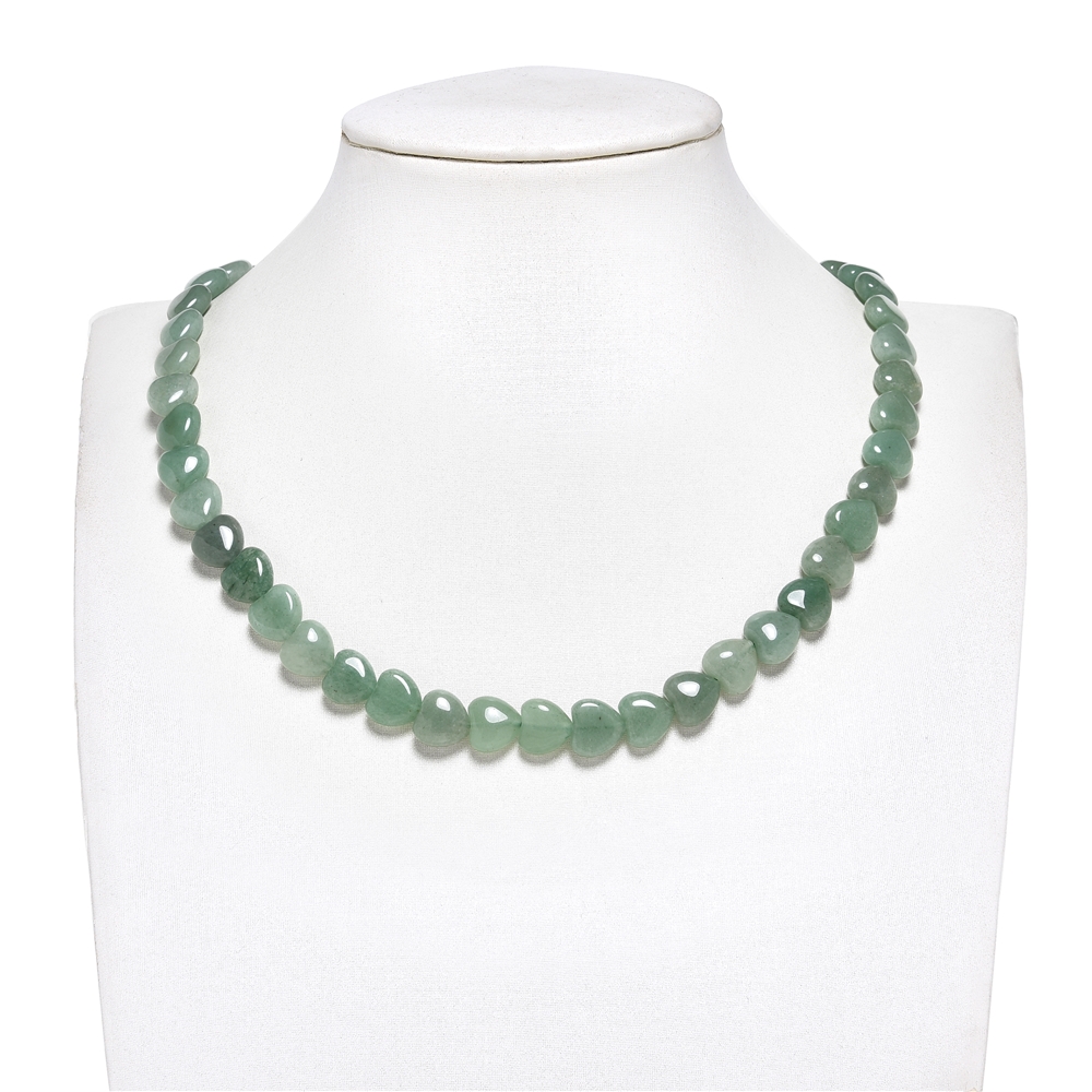 Strand of hearts, aventurine, 10mm | wholesaler gems, healing stones & jewelry