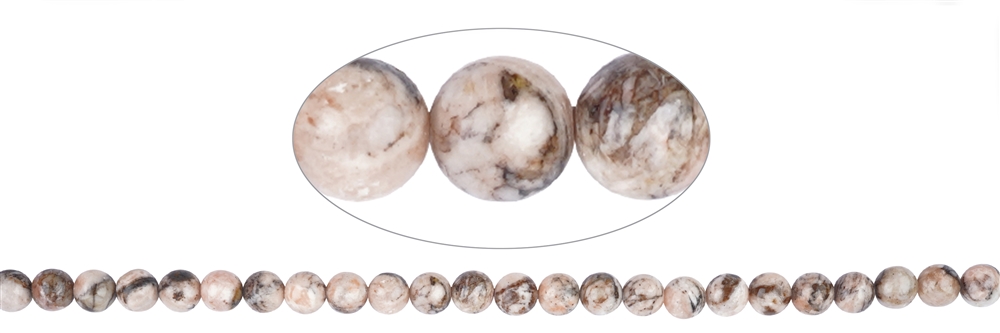 Filo di perle, barite B, 08 mm