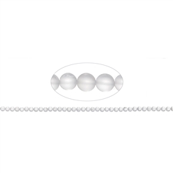 140350100310 Rang de collier boules, Cristal de roche, mat, 04mm | Marco Schreier