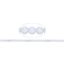 140350100510 Rang de collier boules, Cristal de roche, mat, 06mm | Marco Schreier