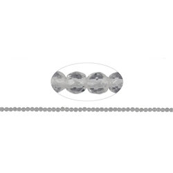 140350104020 Rang de collier boules, Cristal de roche, facetté, 02mm (38cm) | Marco Schreier