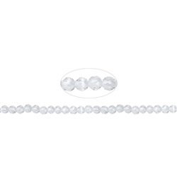 140350104820 Rang de collier boules, Cristal de roche, facettes, 03,5mm (39cm) | Marco Schreier