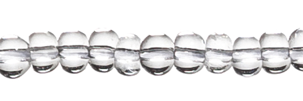 Filo di bottoni, cristallo di rocca, 06 mm