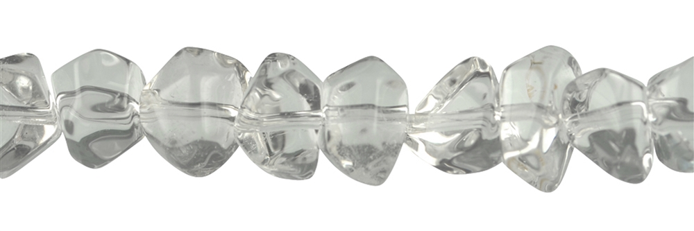Fili di pepite "chicco di mais", cristallo di rocca, 05-07 x 10-12 mm 
