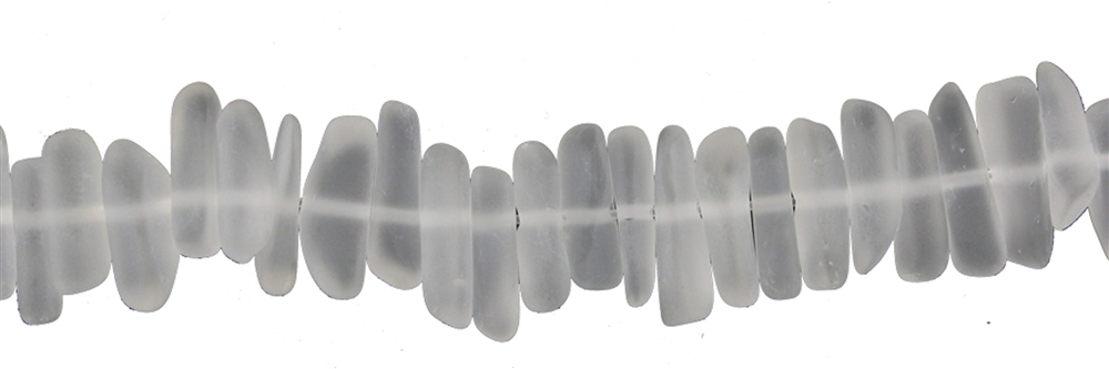 Fili di pepite, cristallo di rocca, opaco, 04-05 x 12-14 mm