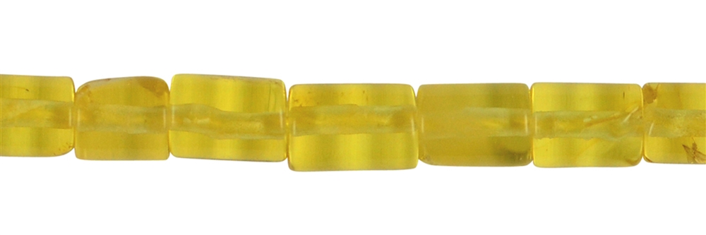 Strang Zylinder, Bernstein (gelb transparent), 08 x 05mm
