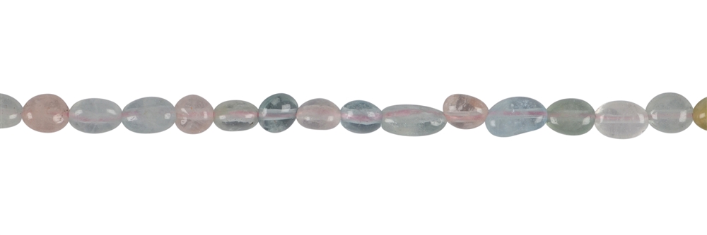 Fili di pepite, berillo (acquamarina/morganite AA), 07 - 09 mm